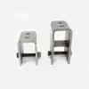 Single Axle Trailer Hanger Kit for 2" Slipper Springs - 3-3/4" Tall Front