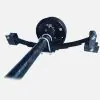 3500 lbs Trailer Leaf Spring Axle Kits With Hydraulic Brakes